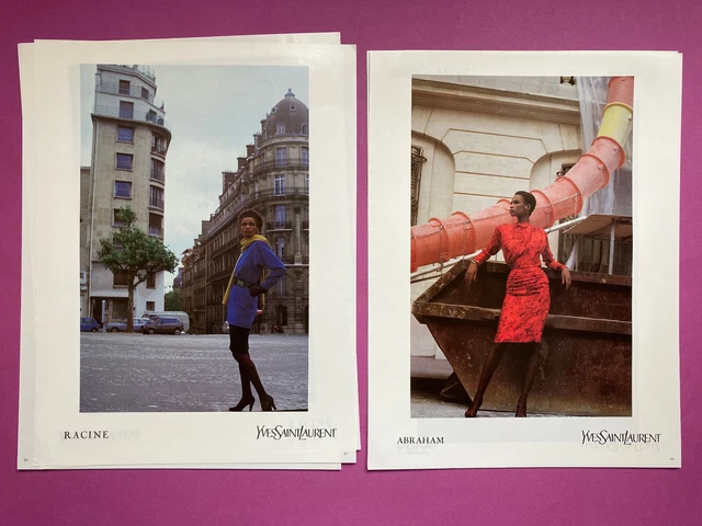 Yves Saint Laurent Paris Helmut Newton 1985 86 vintage publicité advertising 80s
