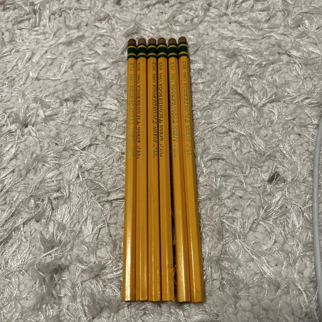 Vintage Dixon Ticonderoga WW11 Variant 1386 No.3 Pencils - New (6)! RARE VINTAGE