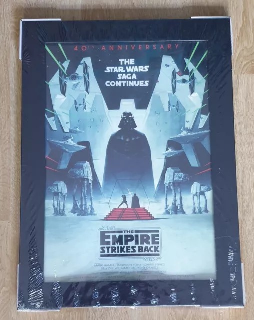 Star Wars The empire strikes back 40th Anniversary Poster A3 in brand new frame