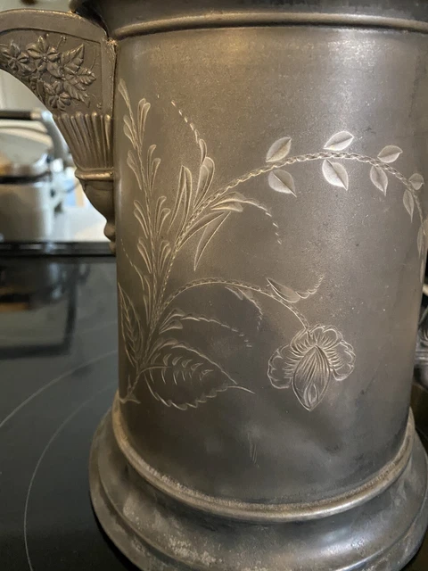 Antique Waldorf Silver Comp Quadruple Plate Numbered Coffee Pot