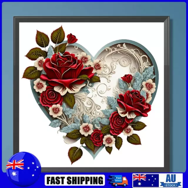 5D DIY Full Round Drill Diamond Painting Love Roses Kit Home Decoration(NH3682)