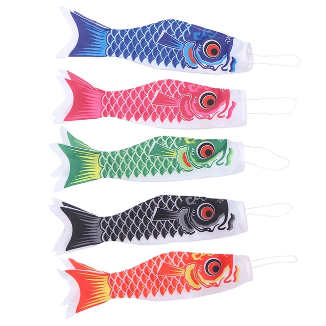 Satin Karpfen-Streamer Tierische Windsäcke Koinobori-Flagge Windjacke