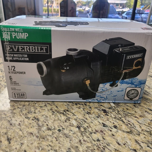 Everbilt 1/2 HP Shallow Well Jet Pump Model J100A3