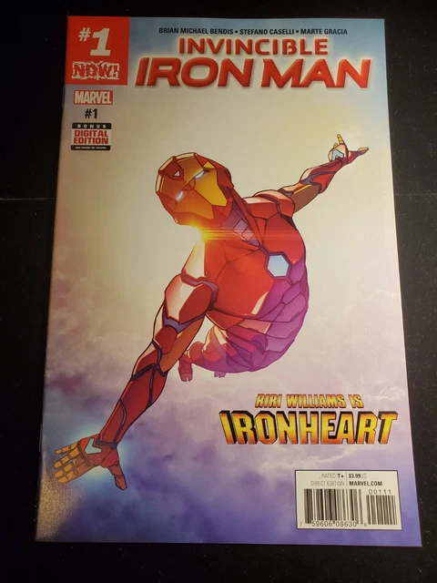 Invincible Iron Man 1, First Cover Appearance Riri Williams Ironheart