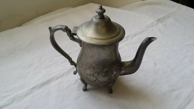 Vintage Ancienne THÉIÈRE THÉ L'ÉLÉPHANT RAYURES