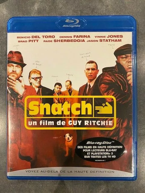 SNATCH de GUY RITCHIE avec BRAD PITT - film en BLU-RAY zone B