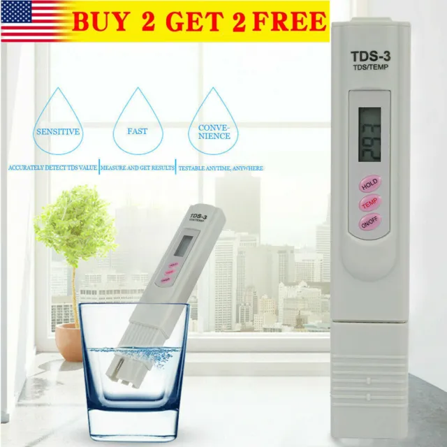 TDS3 PPM Meter Digital Tester Home Drinking Tap Water Quality Purity Test Pen US