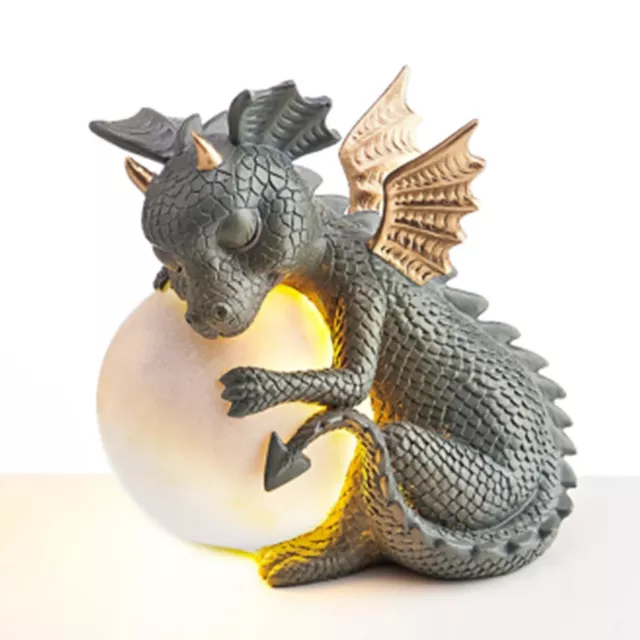 Dragon Statue Zen Yoga Meditation Figurine Garden Ornament Outdoor Sculpture AU