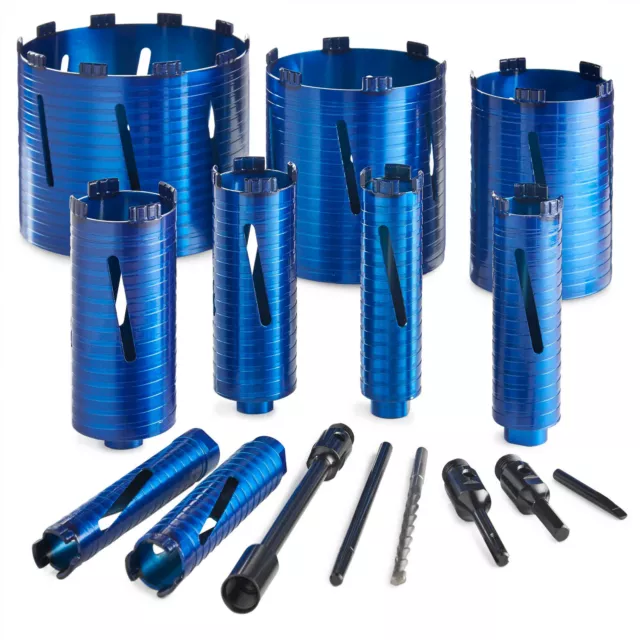 Dry Diamond Core Drill Bit Plumbers/Builders Premium Turbo Segment Hole Cutter