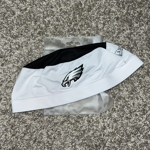 New Era Philadelphia Eagles NFL Training Skull Cap Beanie Silver Size Large New