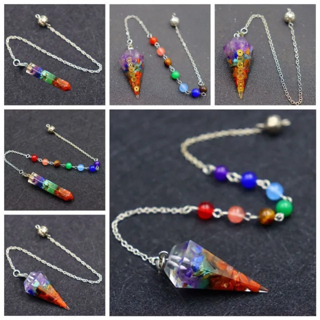 7 CHAKRA ORGONITE Healing Crystal Fashion Jewelry Amulet $7.30