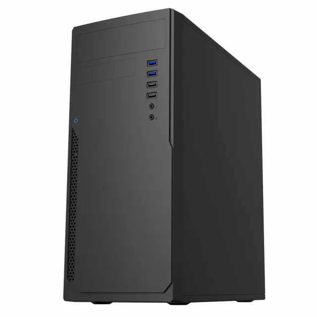 Black Mid ATX Computer PC Case CIT With 500W PSU mATX Tower 4x USB Best Value 3
