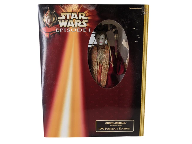 1999 Star Wars Episode 1 Queen Amidala Red Senate Gown Doll Portrait Edition 1999 Star Wars Episode 1 Queen Amidala Red Senate Gown Doll Portrait Edition