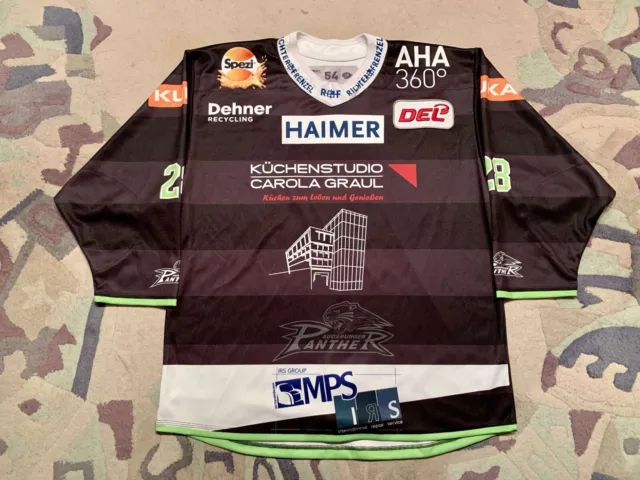 John Rogl Augsburger Panther AEV Trikot Augsburg Game Worn DEL Augsburg Landshut