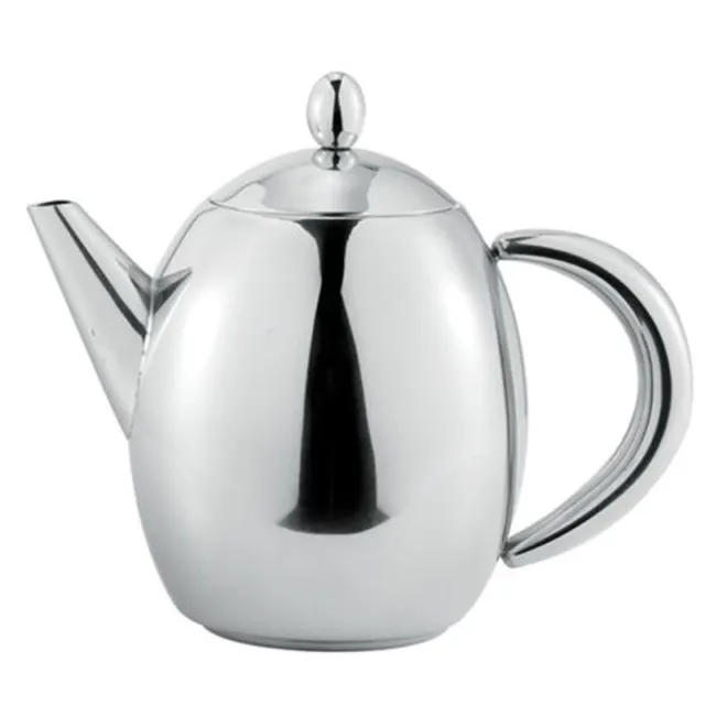 Benzer - Hotello Polished Steel Tea Pot 500ml 3 Cup