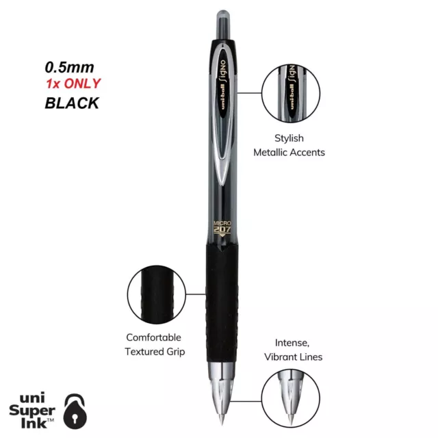 GEL PENS FINE Point 4pcs Comfort Grip Retractable Gel Pens Black Ink  well-suited $13.89 - PicClick AU