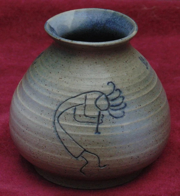 Vase Céramique Signé Remy Lacombe – Style Cocteau / Picasso, Multicolore