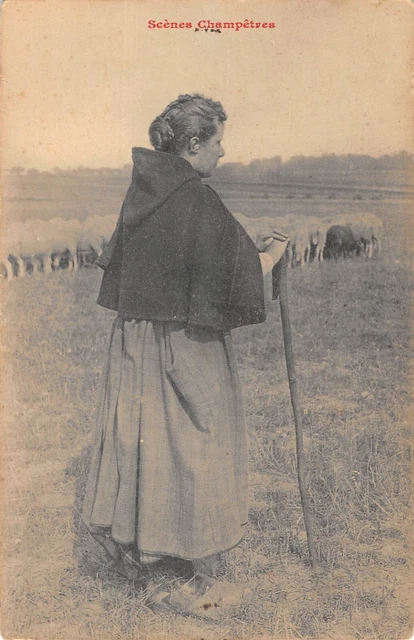 Ancienne Carte Postale CPA – Scènes Champêtres – Le Barbier Du Village – 1900