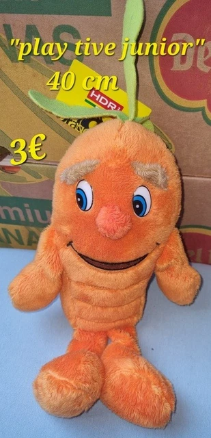 Peluche Doudou Playtive Lidl - Carotte Orange Et Verte - Occasion