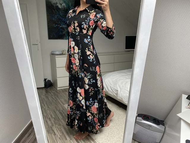 Robe longue on sale zara fleurie