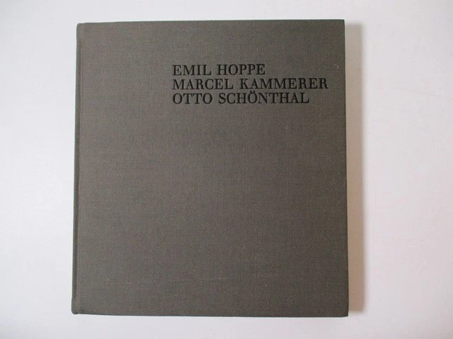 Emil Hoppe, Marcel Kammerer, Otto Schönthal. Drei Architekten aus der Meistersch