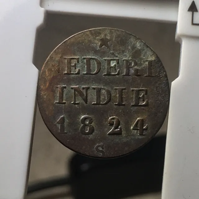 Netherlands Indies 1824 S 1/4 Stuiver Km287