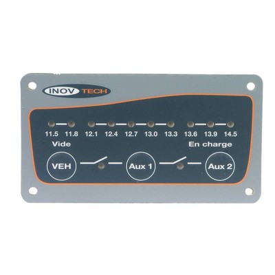 INOVTECH Coupleur 2 Batteries 3 Sorties avec sécurité 