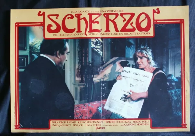 SCHERZO - Wertmüller, Tognazzi, Degli Esposti - FOTOBUSTA ORIGINALE 1983