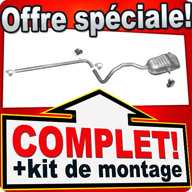 Échappement Renault Mégane II & Scénic II 1.5 DCI - Silencieux Arrière Kit Complet