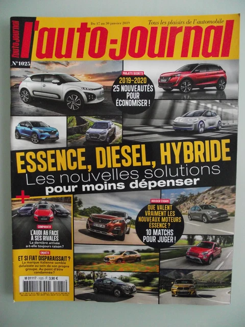 L'AUTO JOURNAL N° 1025 ( janv 2019) Essai Les nouveaux moteurs essence ...