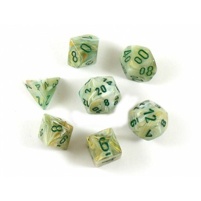 Chessex 7 Die Set Chessex FESTIVE MOSAIC yellow 27450 Dice MOSAICO giallo Dadi Dado 