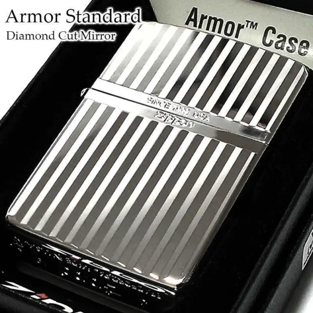 Zippo Armor Standard Mirror Double Sides oil lighter Silver
