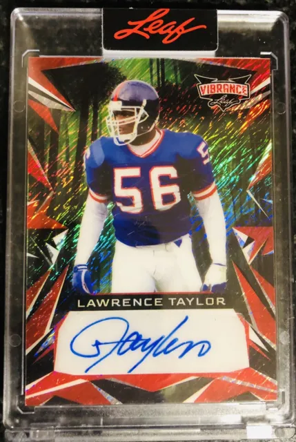 2023 Leaf Vibrance 2/2 🔥 LAWRENCE TAYLOR AUTO New York Giants Mint Condition
