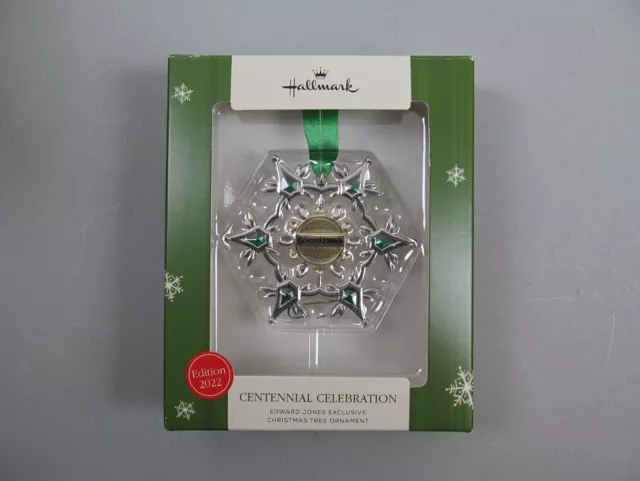 Hallmark Edward Jones Centennial Celebrations Ornament 2022 Snowflake