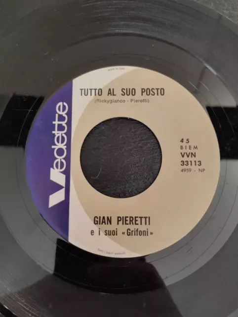 Disco Vinile 45 Giri Gian Pieretti il Vento dell'Est - Tutto al Suo Posto 3