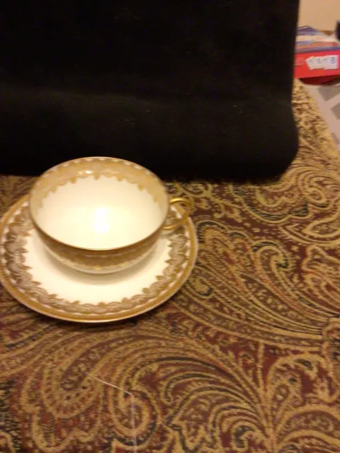 -platillo taza limoge china hueso