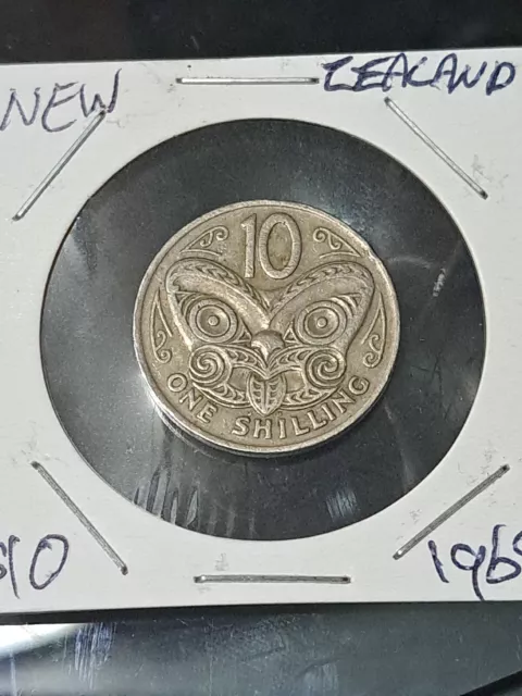New Zealand 10 cents/1 Shilling 1969