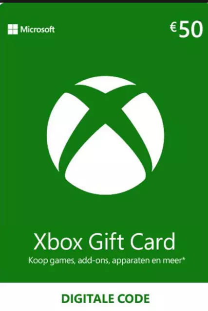 €50 Euro Xbox Live Card - 50 EURO Guthaben MS Xbox Live Digital Code - EU