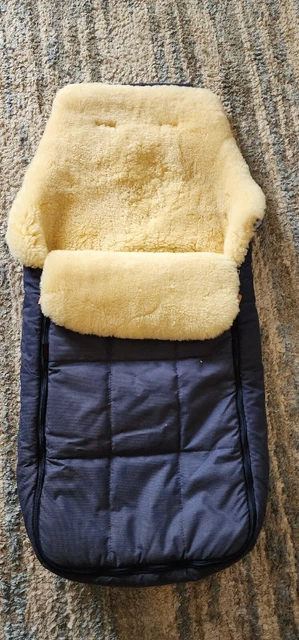 Vintage Christ Lammfelle Baby Foot Muff Stroller bunting shearling wool