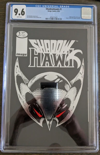 Shadowhawk #1 - Cgc 9.6 - Image Comics #0 Coupon Included - Valentino & Liefeld