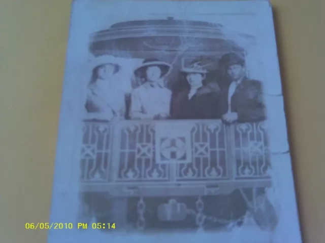 1910s RPPC POSTCARD RAILROAD RR TRAIN CABOOSE SANTA FE KANSAS CITY STUDIO PHOTO