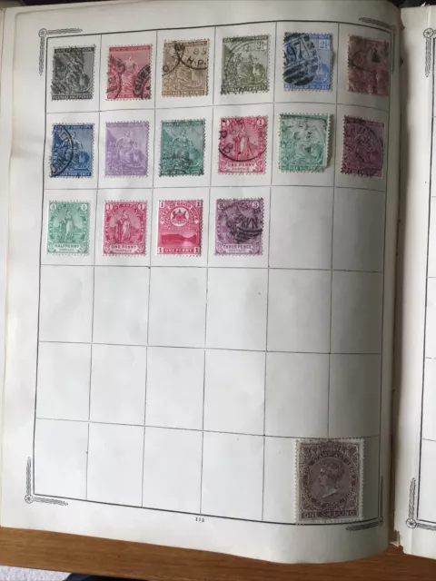 Cape of Good Hope postage stamps x 17 On Album Page