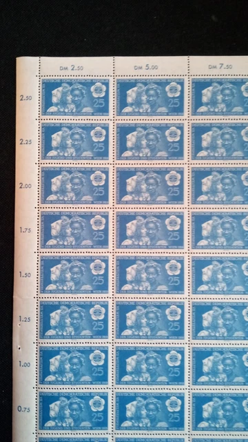 DDR 1959 kpl. Bogen Mi 706 Postfrisch siehe Fotos (A 8253) 3