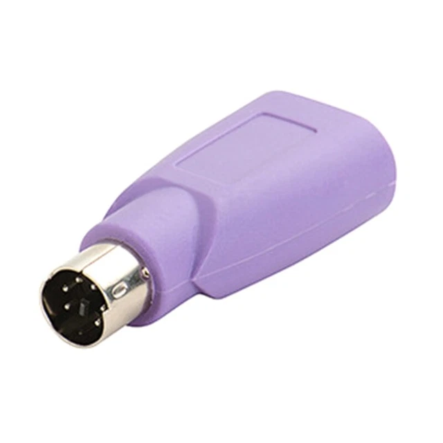 Portable Male to USB Female Adapter for PS2Game Console Male Adapter Converter