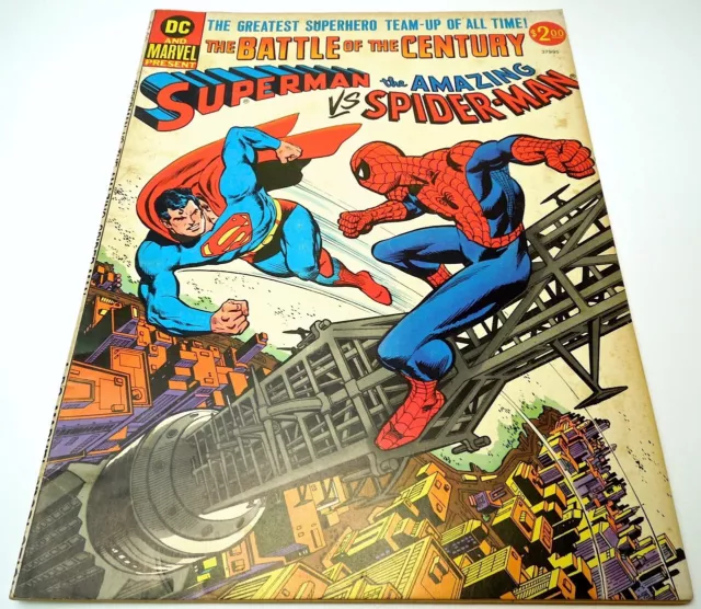 1976 SUPERMAN VS AMAZING SPIDER-MAN Treasury Edition FIRST MARVEL / DC CROSSOVER