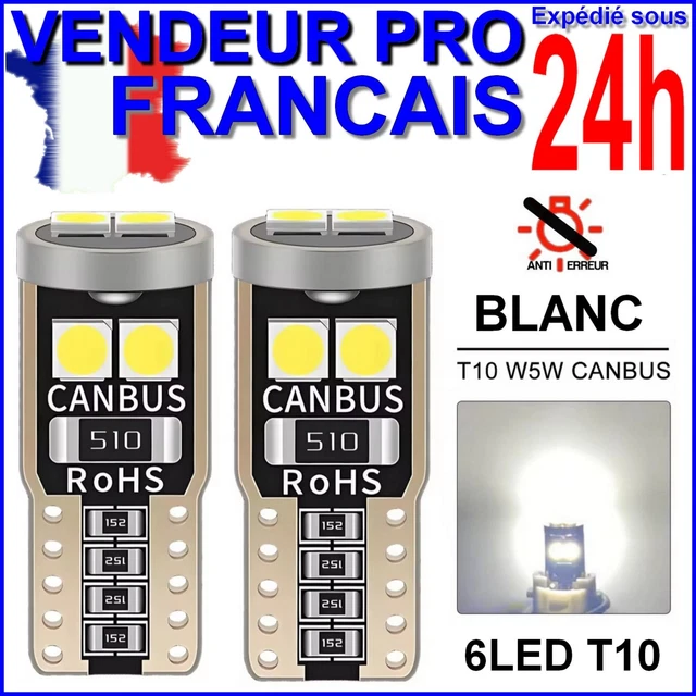 Kit Ampoules LED Phare Voiture T10 H1 H7 HB3 9005 Etc - 72W - 3000K à 8000K - Neuf Sous Boîte