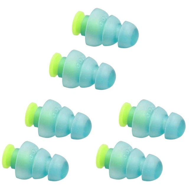 3 paia tappi per orecchie DJ scatola tappi per orecchie protezione dell'udito rumore musica