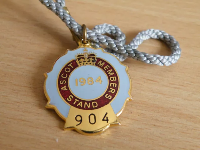 1984 Ascot  Members  Stand Badge