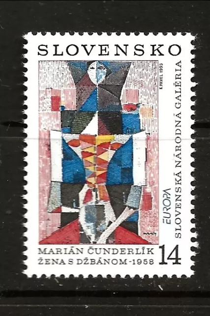 Slovakia Sc 166 NH of 1993 -Europa -Art by M.Cunderlik