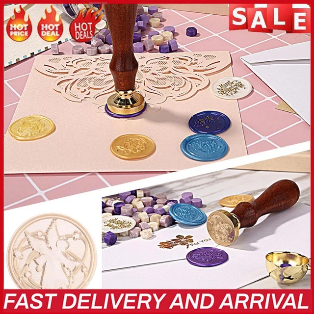 UKETO M?chen Seal Wax Stamp Head Replace Wax Seal Stamps Fire Color